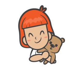 kluay naughty girl sticker #7033007