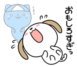 Cat ghosts and puppy stickers sticker #7034452