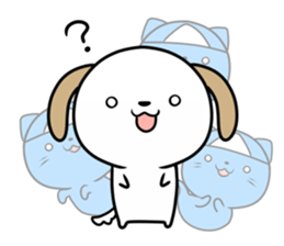 Cat ghosts and puppy stickers sticker #7034453