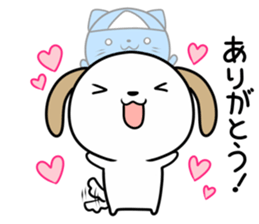 Cat ghosts and puppy stickers sticker #7034469