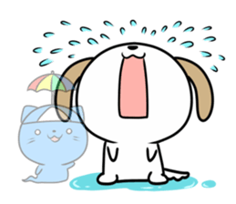 Cat ghosts and puppy stickers sticker #7034475