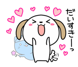 Cat ghosts and puppy stickers sticker #7034478