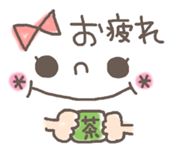 Cute emoticons. Simple Hen sticker #7035409