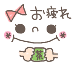 Cute emoticons. Simple Hen sticker #7035409