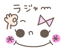 Cute emoticons. Simple Hen sticker #7035411