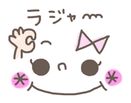 Cute emoticons. Simple Hen sticker #7035411