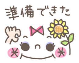 Cute emoticons. Simple Hen sticker #7035413
