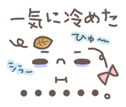 Cute emoticons. Simple Hen sticker #7035415