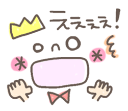 Cute emoticons. Simple Hen sticker #7035420