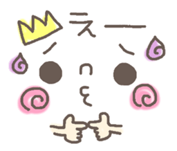 Cute emoticons. Simple Hen sticker #7035422