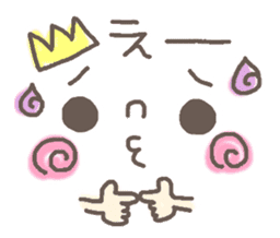 Cute emoticons. Simple Hen sticker #7035422