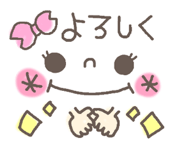 Cute emoticons. Simple Hen sticker #7035423