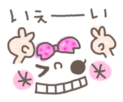 Cute emoticons. Simple Hen sticker #7035425