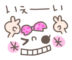 Cute emoticons. Simple Hen sticker #7035425