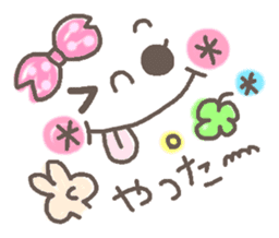 Cute emoticons. Simple Hen sticker #7035427