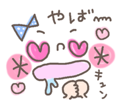 Cute emoticons. Simple Hen sticker #7035431