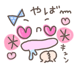 Cute emoticons. Simple Hen sticker #7035431
