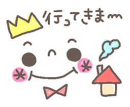 Cute emoticons. Simple Hen sticker #7035440