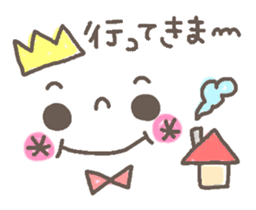 Cute emoticons. Simple Hen sticker #7035440