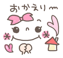 Cute emoticons. Simple Hen sticker #7035443