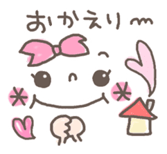 Cute emoticons. Simple Hen sticker #7035443