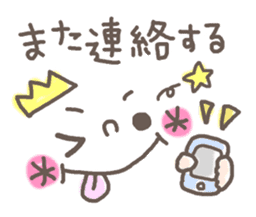 Cute emoticons. Simple Hen sticker #7035444