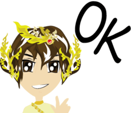 Lai Kanok Cartoon thai V.2.01 sticker #7035492