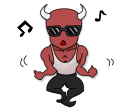 Muscle Daemon sticker #7035638