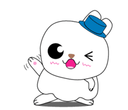 Cutie mini rabbit boy sticker #7035849