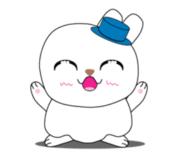 Cutie mini rabbit boy sticker #7035883