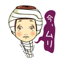 Changing clothes Momo-chan 3 sticker #7036130