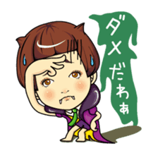 Changing clothes Momo-chan 3 sticker #7036166