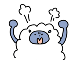Chillin sheep sticker #7036490