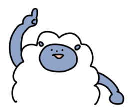 Chillin sheep sticker #7036508