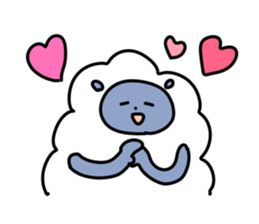 Chillin sheep sticker #7036510