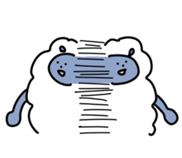 Chillin sheep sticker #7036512