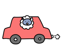 Chillin sheep sticker #7036513