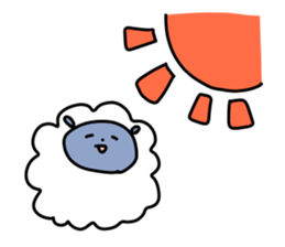 Chillin sheep sticker #7036517
