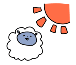 Chillin sheep sticker #7036517