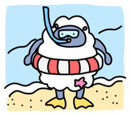 Chillin sheep sticker #7036519