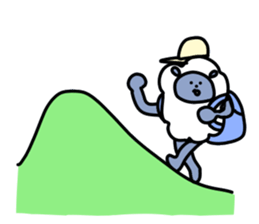 Chillin sheep sticker #7036520