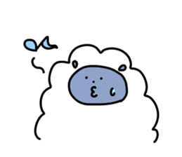 Chillin sheep sticker #7036523