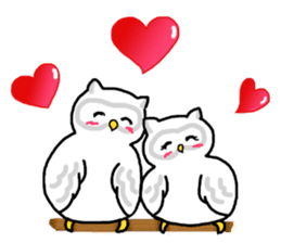 HAPPY OWL COU sticker #7036535