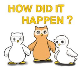 HAPPY OWL COU sticker #7036543