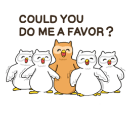 HAPPY OWL COU sticker #7036546