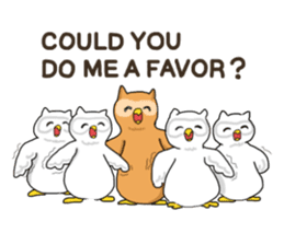 HAPPY OWL COU sticker #7036546