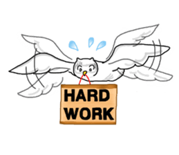 HAPPY OWL COU sticker #7036547