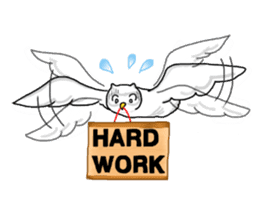 HAPPY OWL COU sticker #7036547