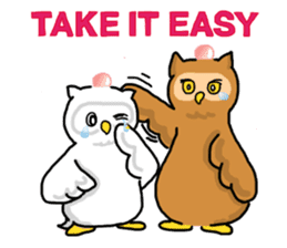 HAPPY OWL COU sticker #7036563