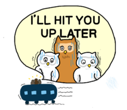 HAPPY OWL COU sticker #7036565